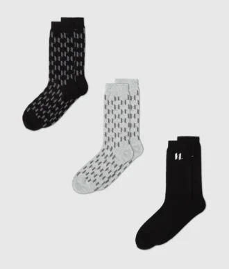 Monogram sokken – 3-pack