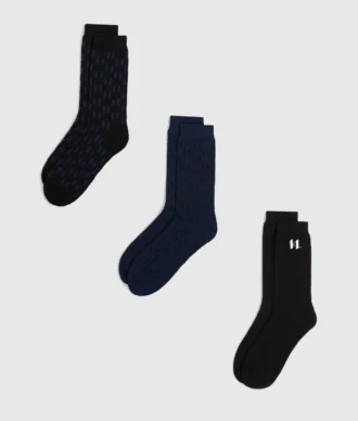 Monogram sokken – 3-pack