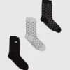 Monogram sokken – 3-pack