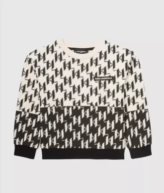 Monogram-sweatshirt voor jongens