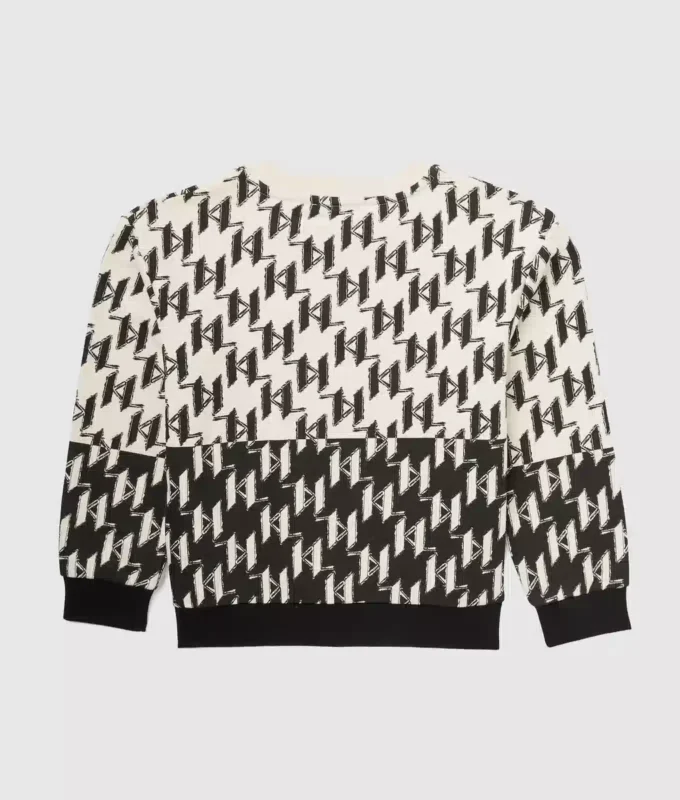 Monogram-sweatshirt voor jongens