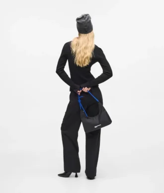 Nylon schoudertas met koord