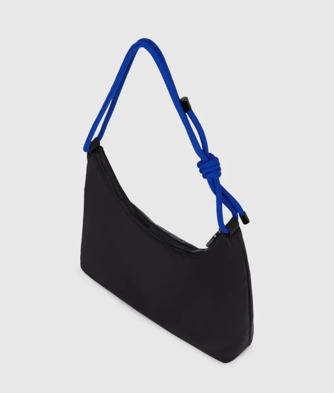 Nylon schoudertas met koord