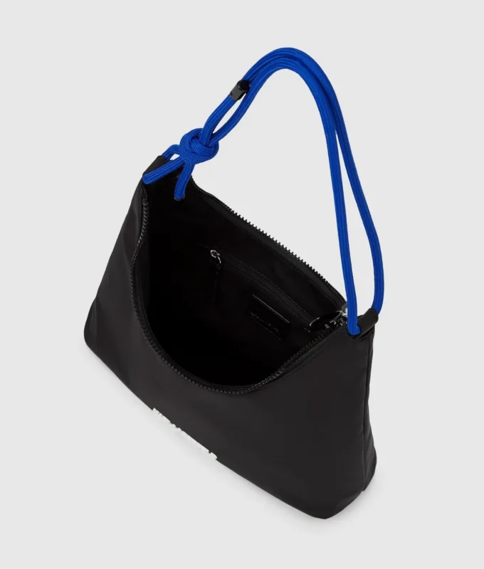 Nylon schoudertas met koord