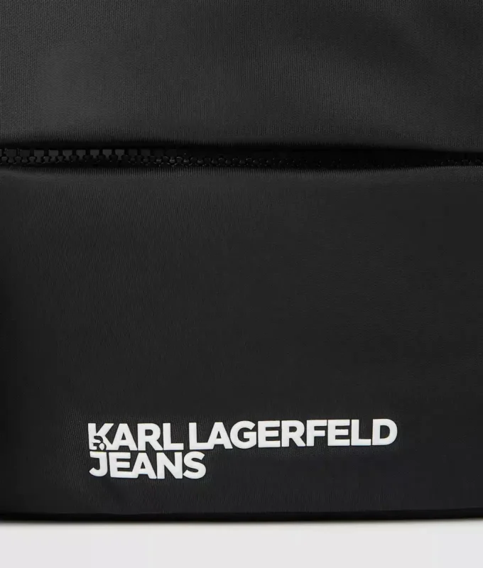Nylon schoudertas met logo