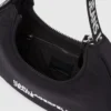 Nylon schoudertas met logo en maanmotief