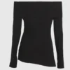 Off-shoulder gebreide top