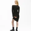 Off-shoulder jurk met trekkoord