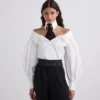 OFF-SHOULDER SHIRT