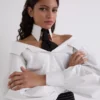 OFF-SHOULDER SHIRT