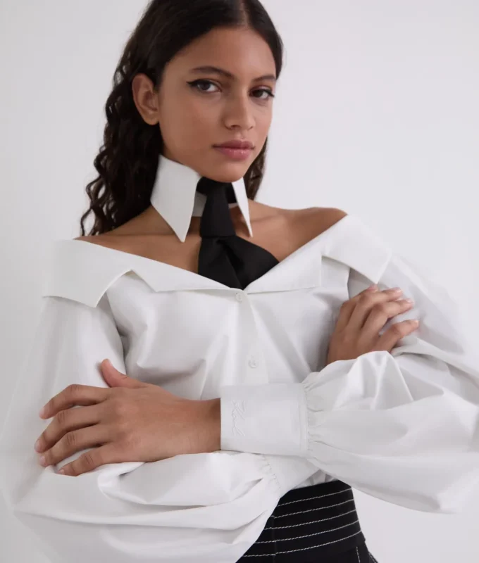 OFF-SHOULDER SHIRT
