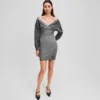 OFF-SHOULDER SWEATDRESS