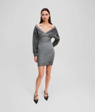 OFF-SHOULDER SWEATDRESS