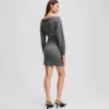 OFF-SHOULDER SWEATDRESS
