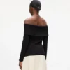 Off-shoulder sweatshirt