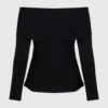 Off-shoulder sweatshirt