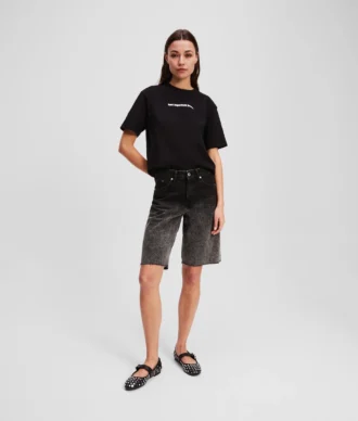 OMBRÉ DENIM SHORTS