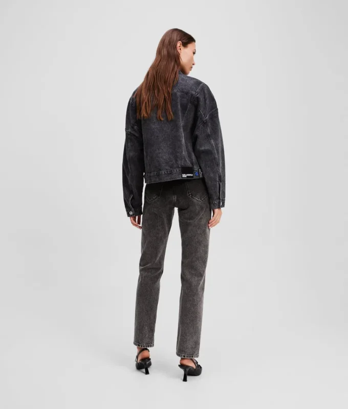 OMBRÉ HIGH-RISE STRAIGHT JEANS