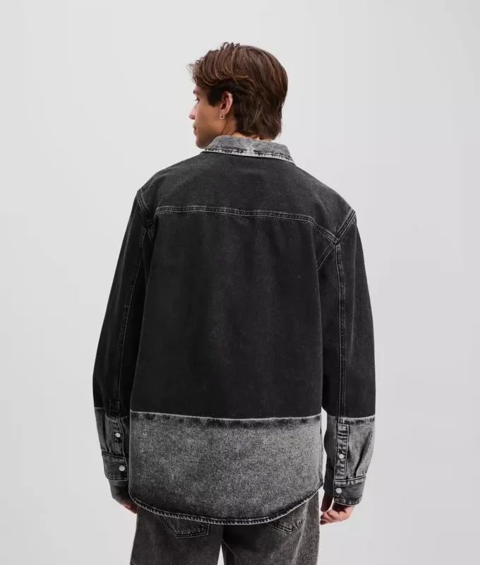 OMBRE DENIM OVERSHIRT