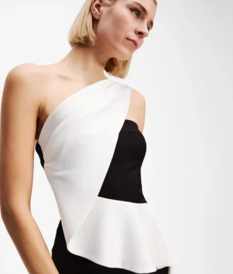 ONE-SHOULDER JURK