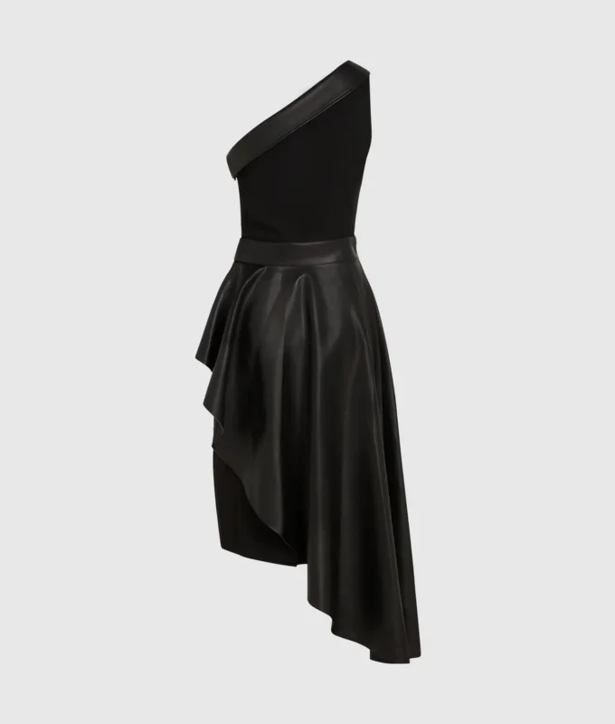 One-shoulder motorjurk
