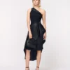 One-shoulder motorjurk