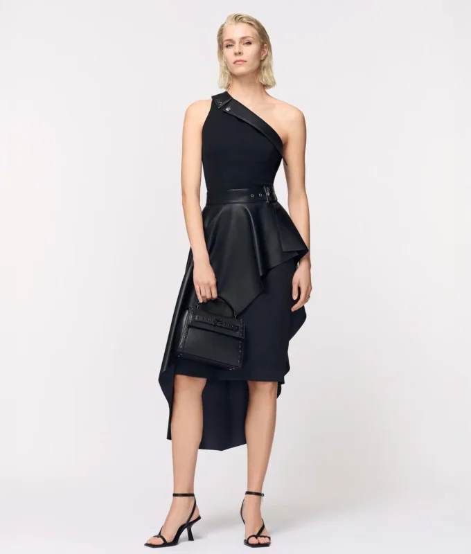 One-shoulder motorjurk