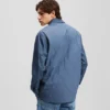 OVERSHIRT VAN GEMENGDE MATERIALEN