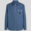 OVERSHIRT VAN GEMENGDE MATERIALEN