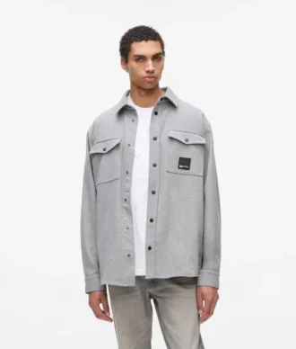 Overshirt van wolmix