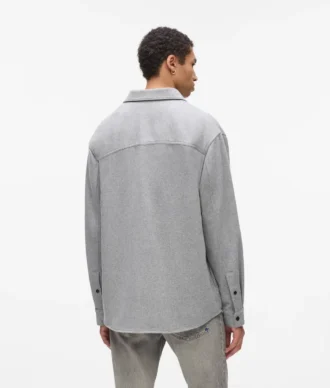 Overshirt van wolmix