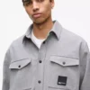 Overshirt van wolmix