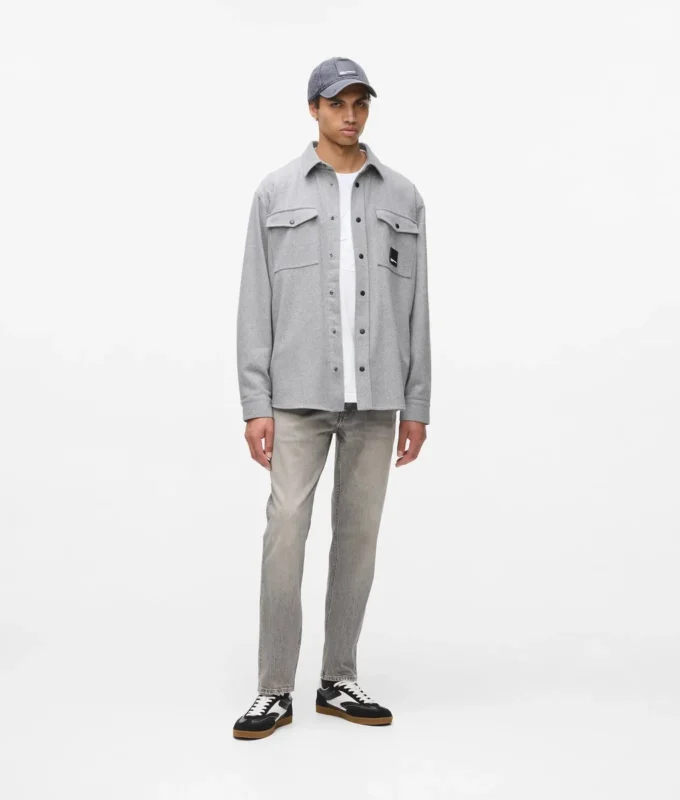 Overshirt van wolmix