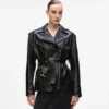 Oversized leren jas