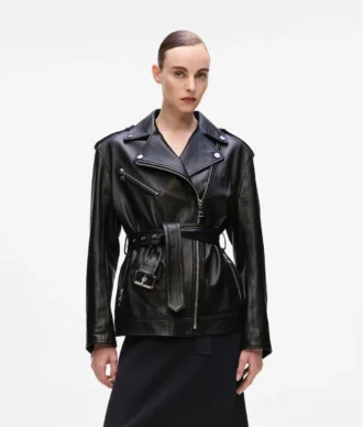 Oversized leren jas
