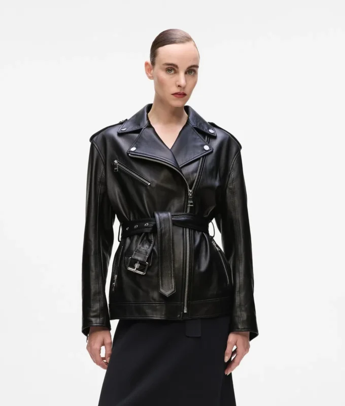 Oversized leren jas
