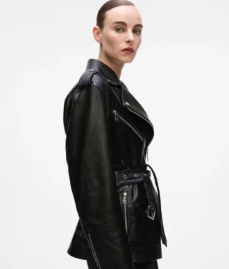 Oversized leren jas