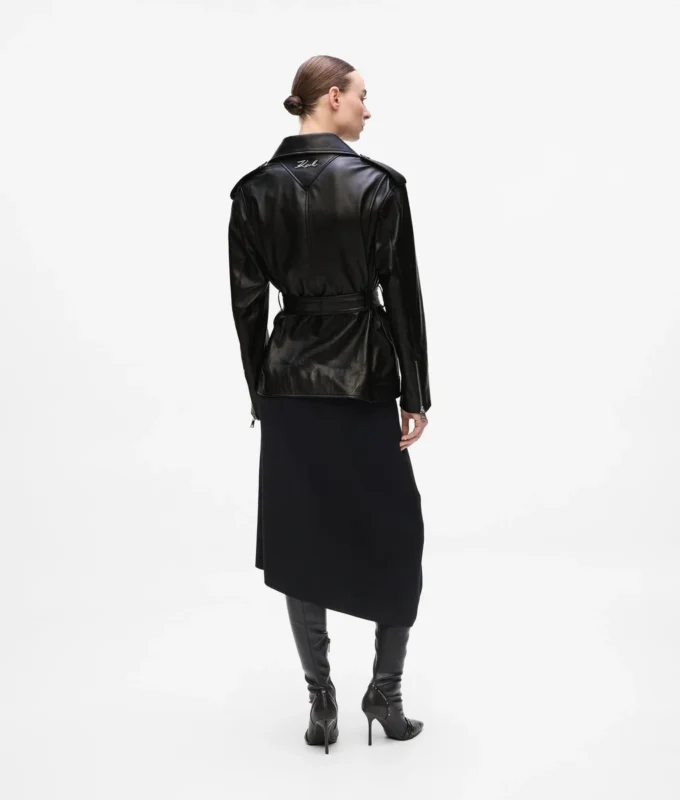 Oversized leren jas