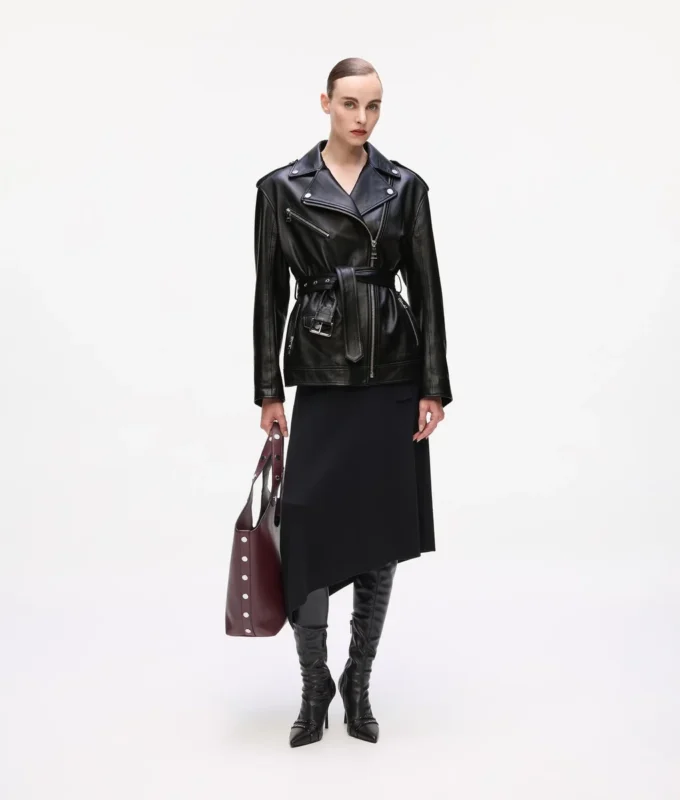 Oversized leren jas