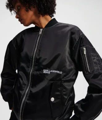 OVERSIZED SATIJNEN BOMBERJACK