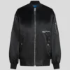 OVERSIZED SATIJNEN BOMBERJACK