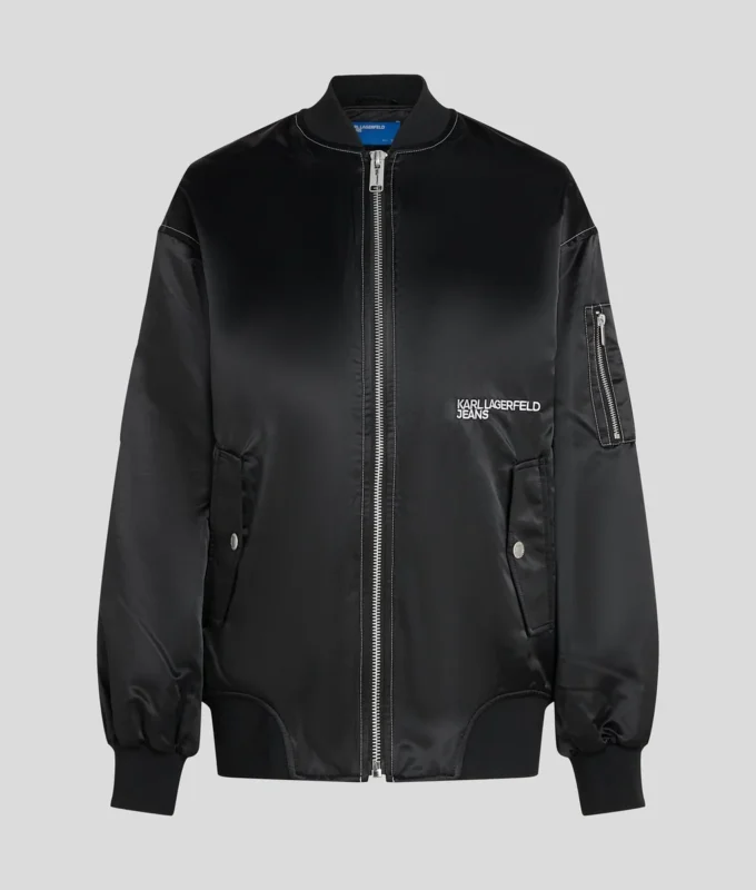 OVERSIZED SATIJNEN BOMBERJACK