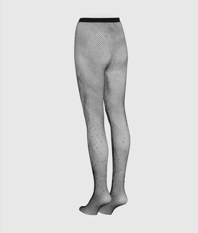 Panty met logo-strass