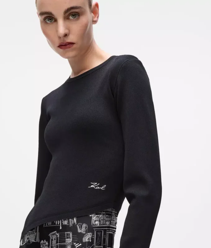 Paris midi-jurk met schetsen