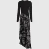 Paris midi-jurk met schetsen