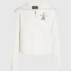 Paris sketch sweatshirt met halve rits