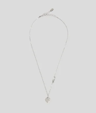 PAVÉ HEART CHARM NECKLACE