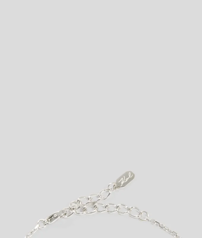 PAVÉ HEART CHARM NECKLACE