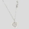 PAVÉ HEART CHARM NECKLACE