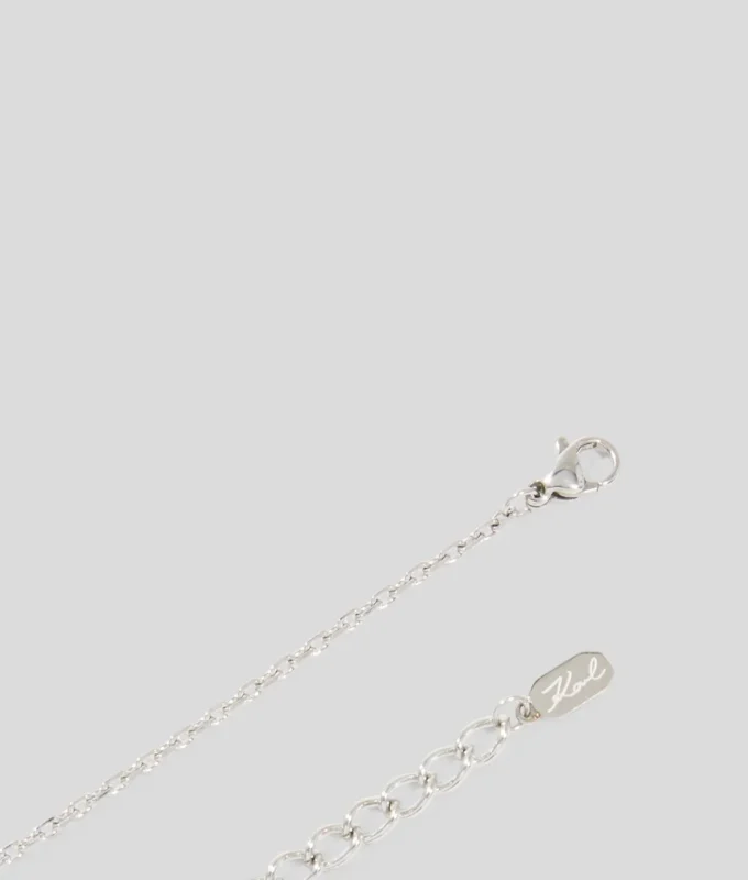 PAVÉ HEART CHARM NECKLACE